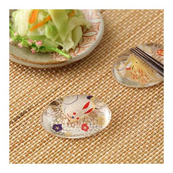 ADERIA Chopstick Rest, Medeta Eto Rabbit [Approx. 5.6 X 4.4 X 1.3 cm/Chopstick Rest/Zodiac] Made In Japan, Gift Boxed