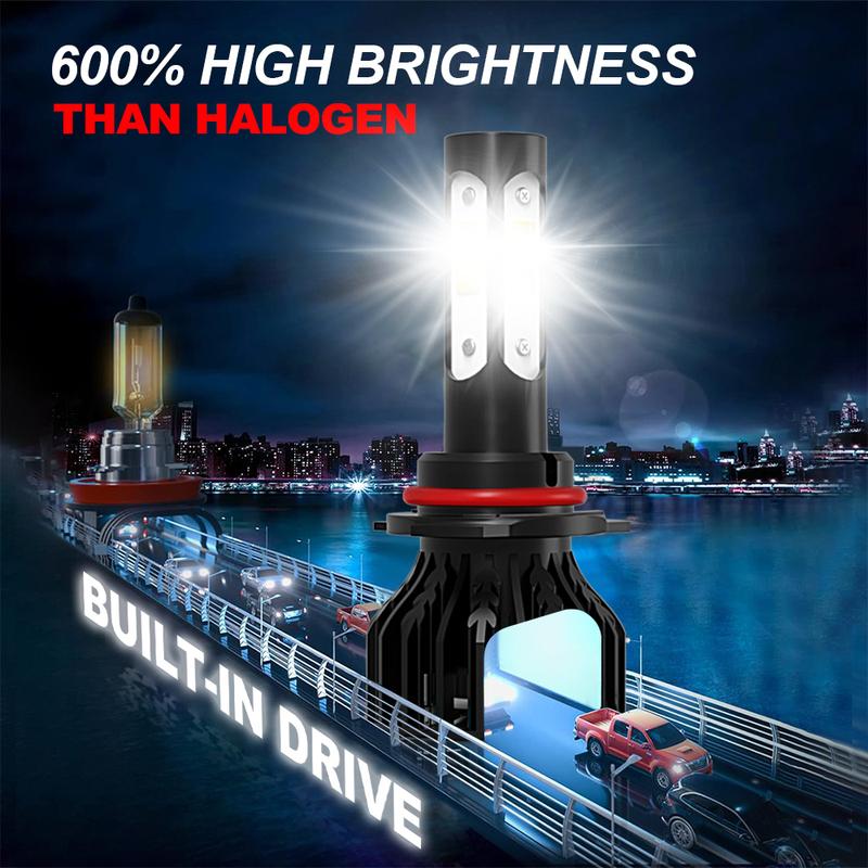 2/4Pcs LED 180W Bulbs 9005 9006 6000K Car Headlight Auto Lamp For Honda Civic 2004 2005 2006 2007 2008 2009 2010 2011 2012-2015
