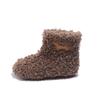 Cute Animal Patchwork Lambswool Boots For Kids  Winter Thick Curly Fur Warm Booties Boys Girls  Outdoor Round Toe Cotton Shoes