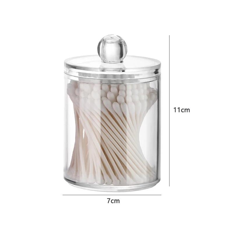 

Органайзер для ватных дисков для макияжа, ящик для хранения в ванной комнате, контейнер для ватных палочек, косметики, ювелирных изделий, контейнер для средств для снятия макияжа