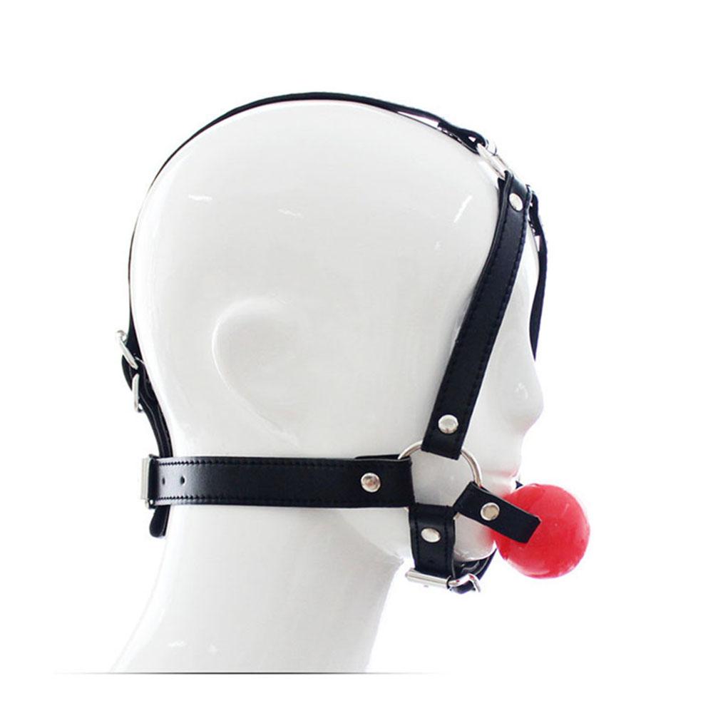 BDSM Ball Gag Oral Fixation stuffed Mouth PU Bondage Boutique Begin Roleplay Slave Submisson Adult Game For Couples Flirting Toy