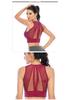 Breathable Mesh Sport Bra with Wide Straps and Stylish Back Design