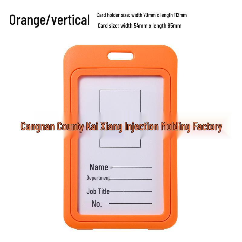 Double-Sided Transparent Colored ID Badge Holder Sleeve