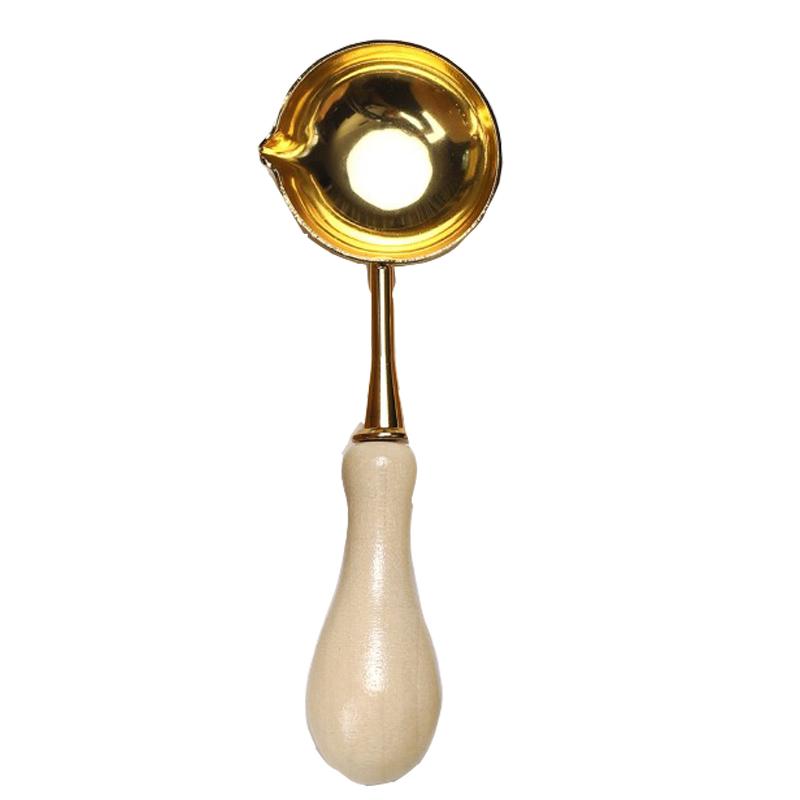 DIY Lžíce na pečetní vosk, ohřívač na tavení vosku, lakovací pec, kamna z masivního dřeva, pečetní potřeby pro razítko, voskové razítko, řemeslné dárky na svatbu