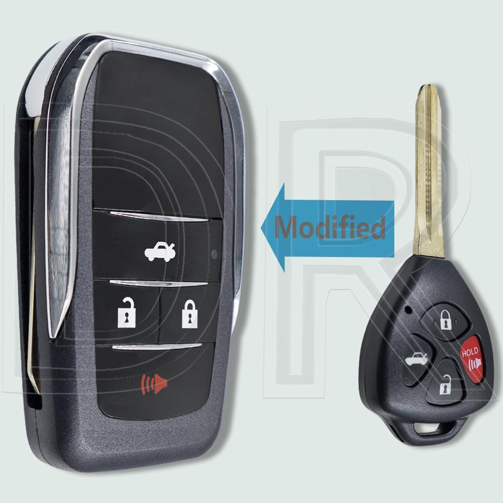 

DR Upgrade Car Key Flip Shell Case With TOY43 Blade For Toyota Corolla Camry RAV4 Avalon Yaris Venza Matrix Auris Crown