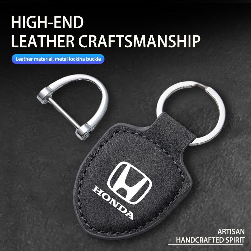 Car Keychain Holder KeyRing Protection Decoration For Honda Civic FIT Accord Prelude CRV 5th City CRZ CRX Jazz HRV Pilot Odyssey XD9