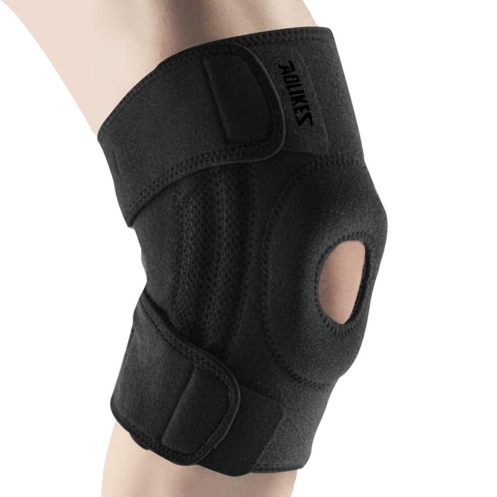 

4 Spring-loaded Sports Kneepad Adjustable Fitness Knee Pads Leg Brace Protector Men/Women Style 6 L/XL
