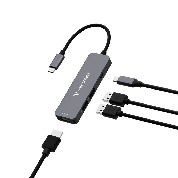 VERBATIM HUB USB-C MULTIPORT 4PORT