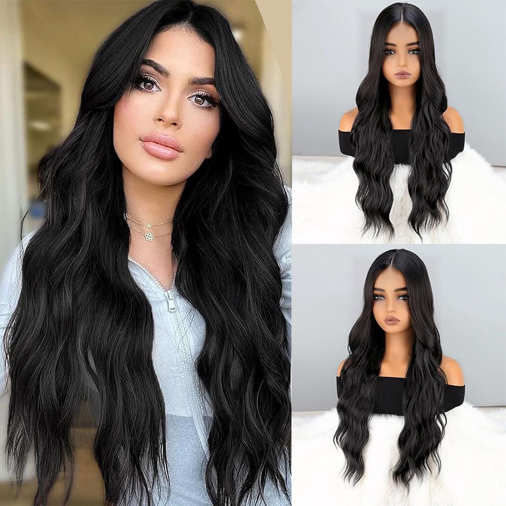 Мисс парик, длинный волнистый розовый парик с челкой, синтетическое волокно, супер натуральный волнистый парик для женщин, вечерние, повседневная одежда, парик 60cm