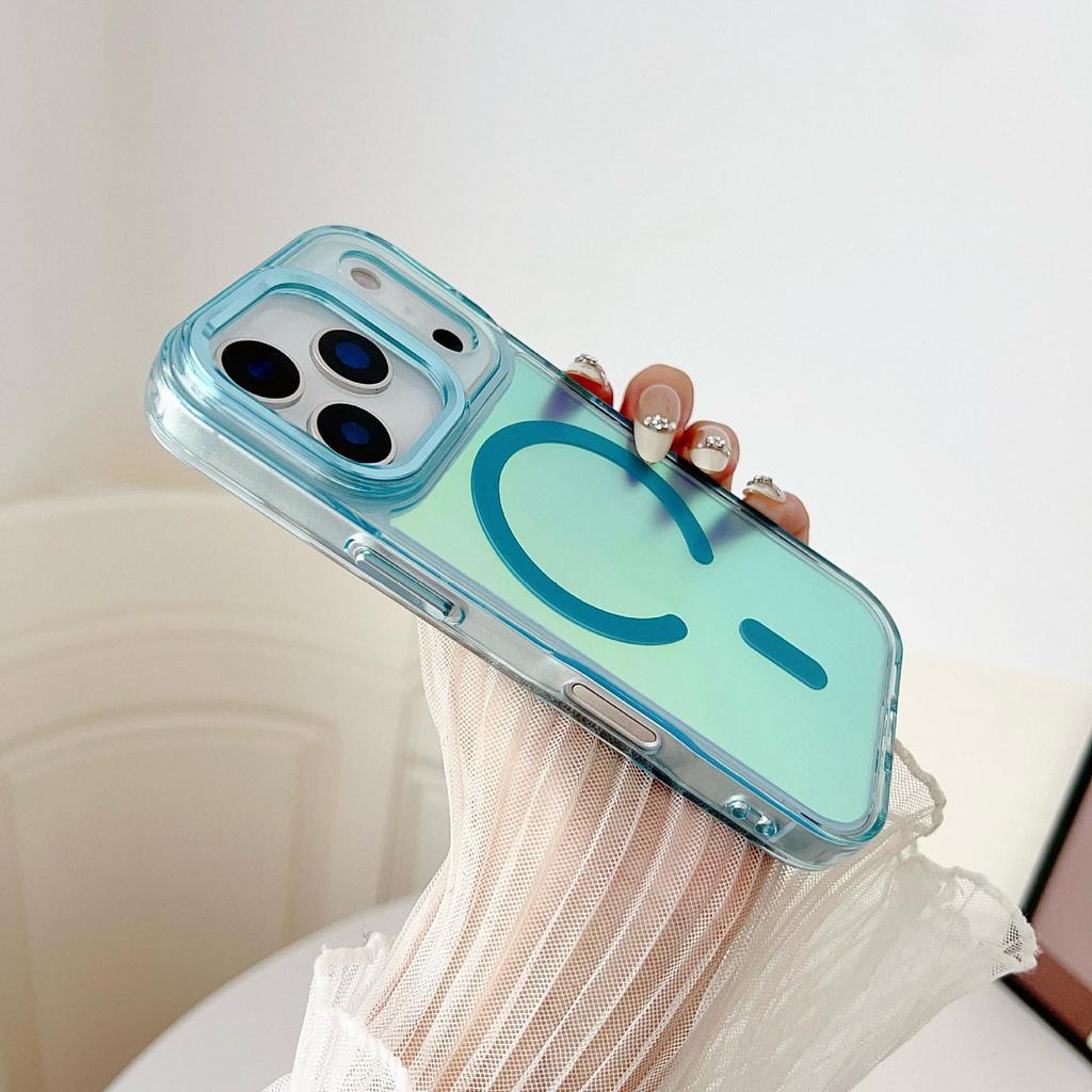 Jasný Stínový Chameleon Magnetický Kryt na Telefon pro Apple 17 Pro Max s Kompatibilitou Trendových Tlačítků 15/16.