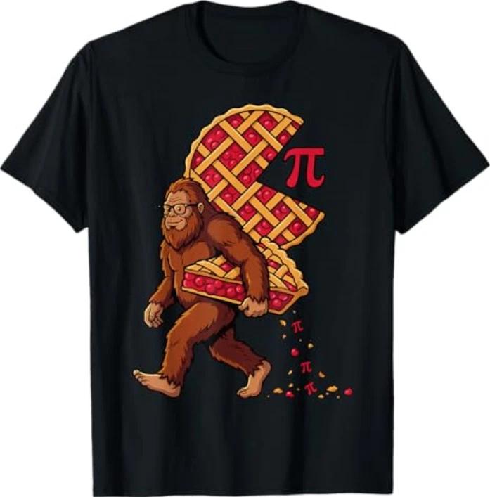 Bigfoot Pi Day Funny Sasquatch 314 Math Pie Lover Tshirt S