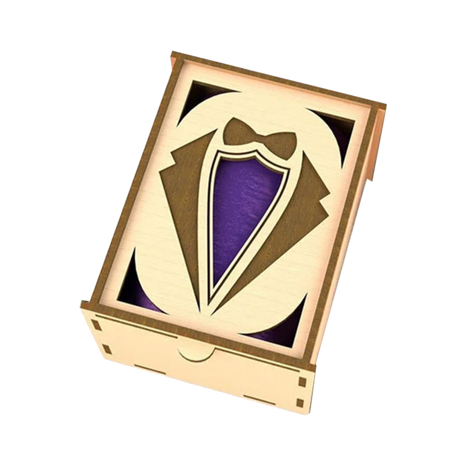 

Набор коробок для галстуков ко Дню отца, деревянная коробка для хранения галстуков, украшение для дома, ремесла, украшения, подарки на День отца для мужчин, коробка для хранения галстуков, деревянный органайзер для галстуков One Size