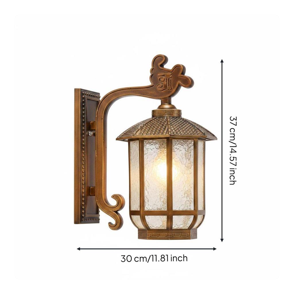 Chinese Design Wall Lantern Waterproof Home Lighting Weatherproof for Gate