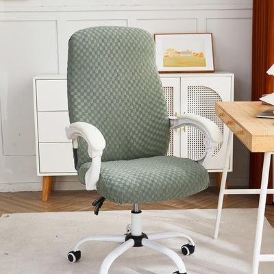 Coprisedia da Ufficio Elastico Antiscivolo Coprisedile per Sedia da Computer Elasticizzato Girevole con Braccioli Protettore Housse De Chaise