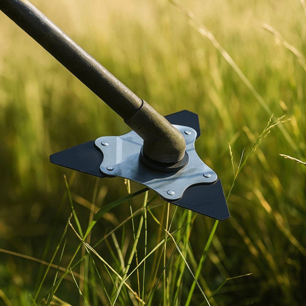 Manganese Steel Lawn Mower Blades Triangular Shape Double-sided Blades  Garden Maintenance