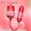 2 In 1 Tongue Licking Vibrator for Women Clitoris Nipple Stimulator Female Masturbator with Wiggle Vagina Vibrator Women Sex Toy