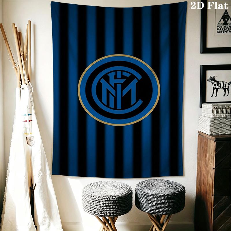 Inter Milan Iconic Crest Design Bedding 1 Duvet Cover 2 Pillowcase Without Core Christmas Birthday Gift Bedding Set