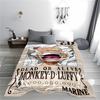 Wanted Poster Monkey D. Luffy Anime Print blanket Home Décor  blanket, suitable for use in the bedroom, living room, on the sofa
