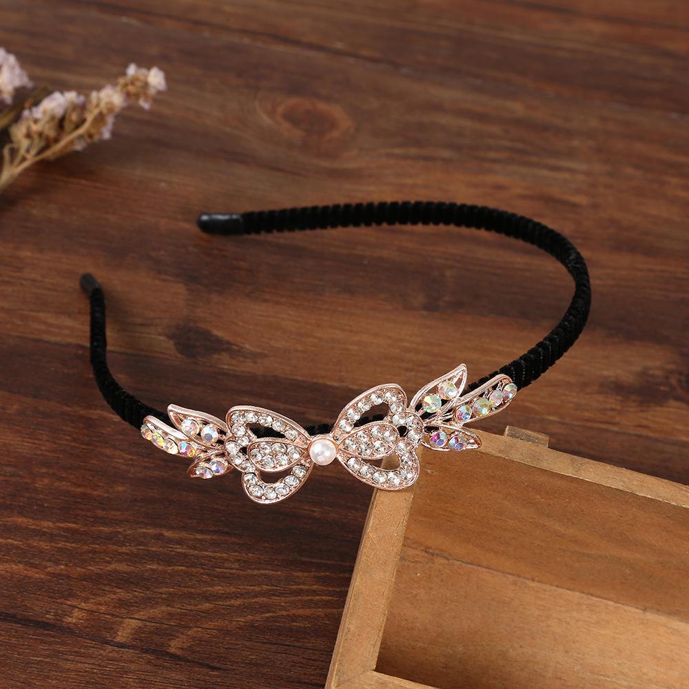 Koreanisches Strass-Schmetterling-Stirnband für Damen, Haar-Accessoire