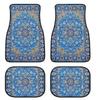 Tappetini per Auto Stile Bohemien Set Tappeti 4 Pezzi e 2 Pezzi Tappetino da Pavimento Antipolvere Accessori Automobilistici Durevoli