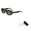 Dior Oval Sunglasses With Front Star Decoration Women Sunglasses Black DPFCB4FQR_10A1