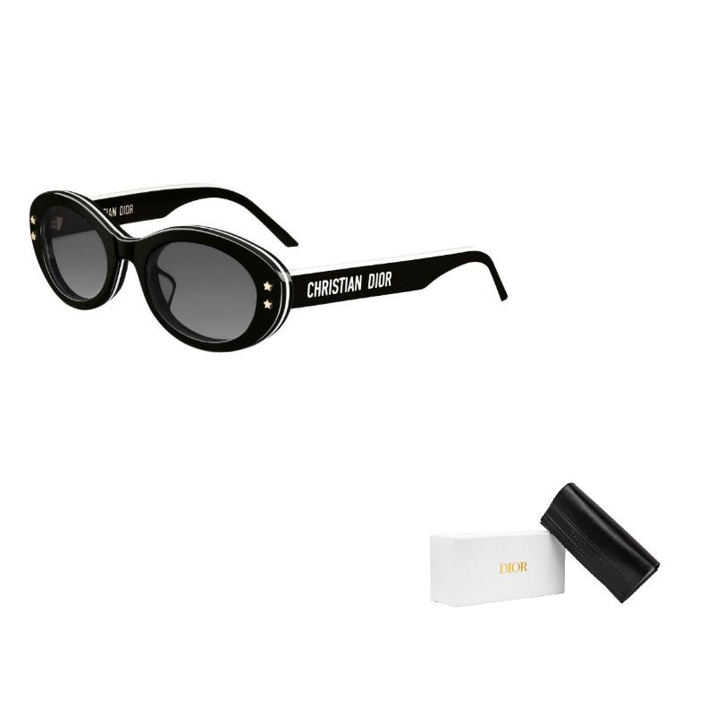 Dior Oval Sunglasses With Front Star Decoration Women Sunglasses Black DPFCB4FQR_10A1