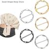 5/6Pcs Spiral Circle Zinc Alloy Metal Round Three-Speed Knotted Silk Scarf Buckle European And American Knot Scarf Buckle Style