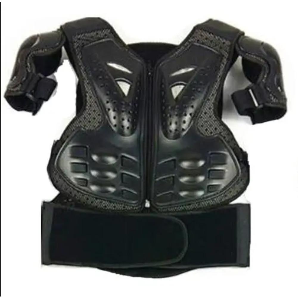 Kids Motocross Body Armor Vest with Gift Chest Back Knee Elbow Guard for Children 0.8-1.6M Baby Youth Protection