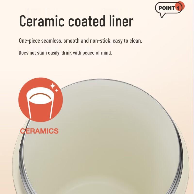 LocknLock Ceramic-Coated Insulated Travel Coffee Mug