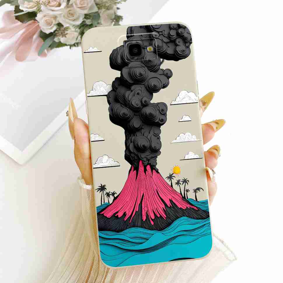 For Samsung Galaxy J4+ Case Sweet Cute Cat Pattern Cover For Samsung J 4 J4 Plus Silicone Soft Cases ShockProof Bumpers