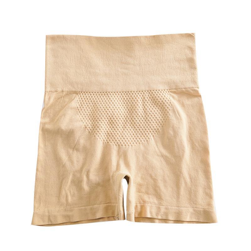 Nahtlose Boxershorts mit hohem Bund für Damen: Baumwollschritt, Elastisch, Hüftanhebung, Bauchstütze, Ideal für Schülerinnen.