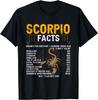 Skorpion Fakten Sternzeichen Persönlichkeit Horoskop Lustige Fakten Geschenk Unisex T-Shirt Herren Damen T-Shirts Oberteil