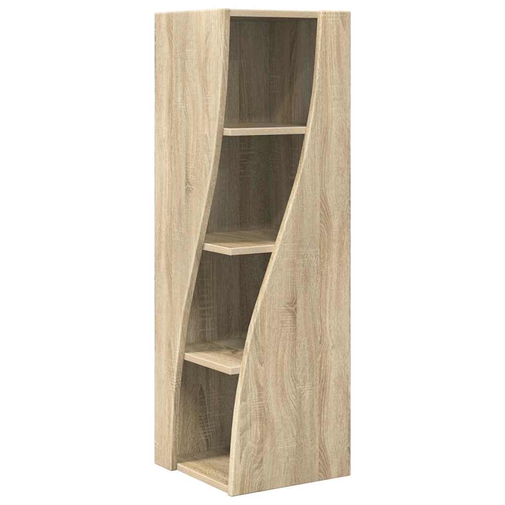 Corner Cabinet Sonoma Oak Finish 32 X 32 X 102 Cm Particleboard