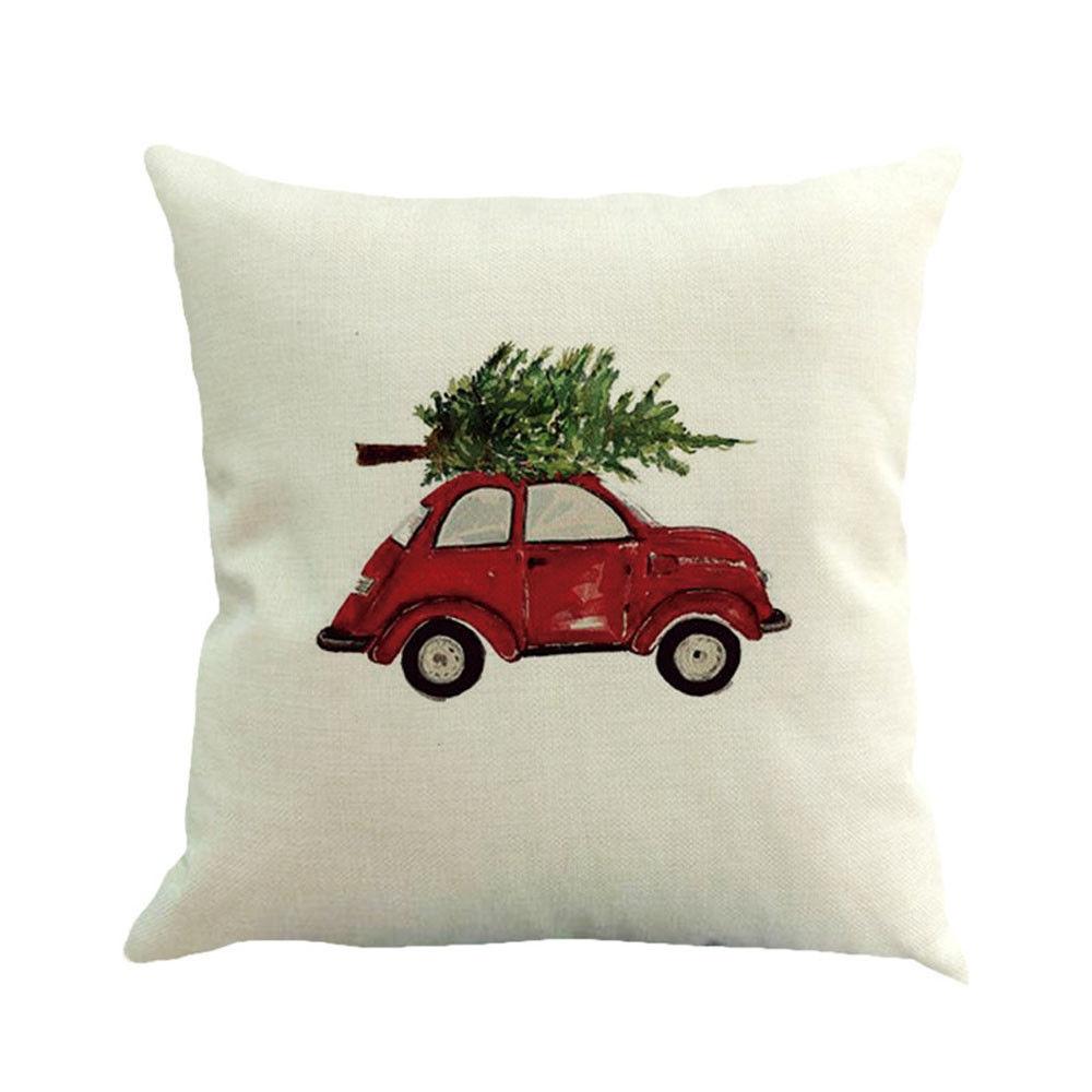 Versatile Cotton Linen Christmas Cushion Cover For Sofa Car Home Decor With Timeless Design