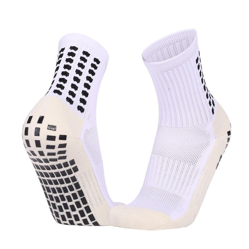 Thickened Mid-Calf Running Socks: Sweat-Absorbent, Wear-Resistant, Anti-Slip with Dot-Grip
