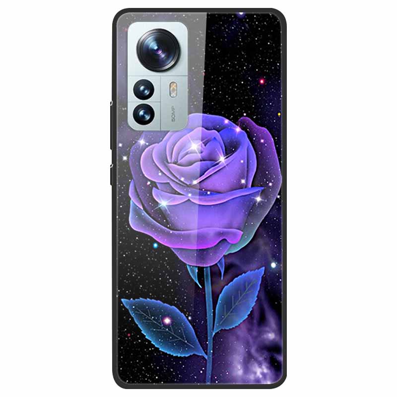 Tempered Glass Case For Xiaomi 12 Pro Cover Hard Shockproof Cases for Xiaomi Mi 12X 12 Lite Pro Funda 12Pro Coque Luxury Wolf