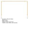 Over The Table Rod Stand with Clamps Adjustable 59"-86" Length 28"-41" Height Table Arch Stand Metal Balloon Garland Arch