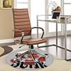 1pc Slam Dunk Basketball Team Round Carpet - Anime Design Chair Mat for Office, Home Decor, Gaming Room, All Seasons