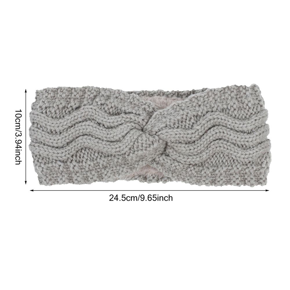 Winter Soft Knotted Stretch Turban Knitted Headbands for Women Hair Bands Ear Warmer