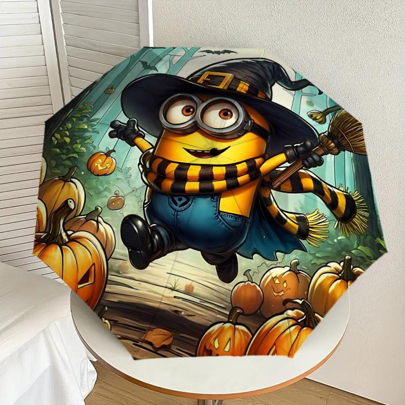 1pc Halloween Minion Automatic Open/Close Umbrella, Lightweight Design for Everyone,Durable Canopy yy251014063