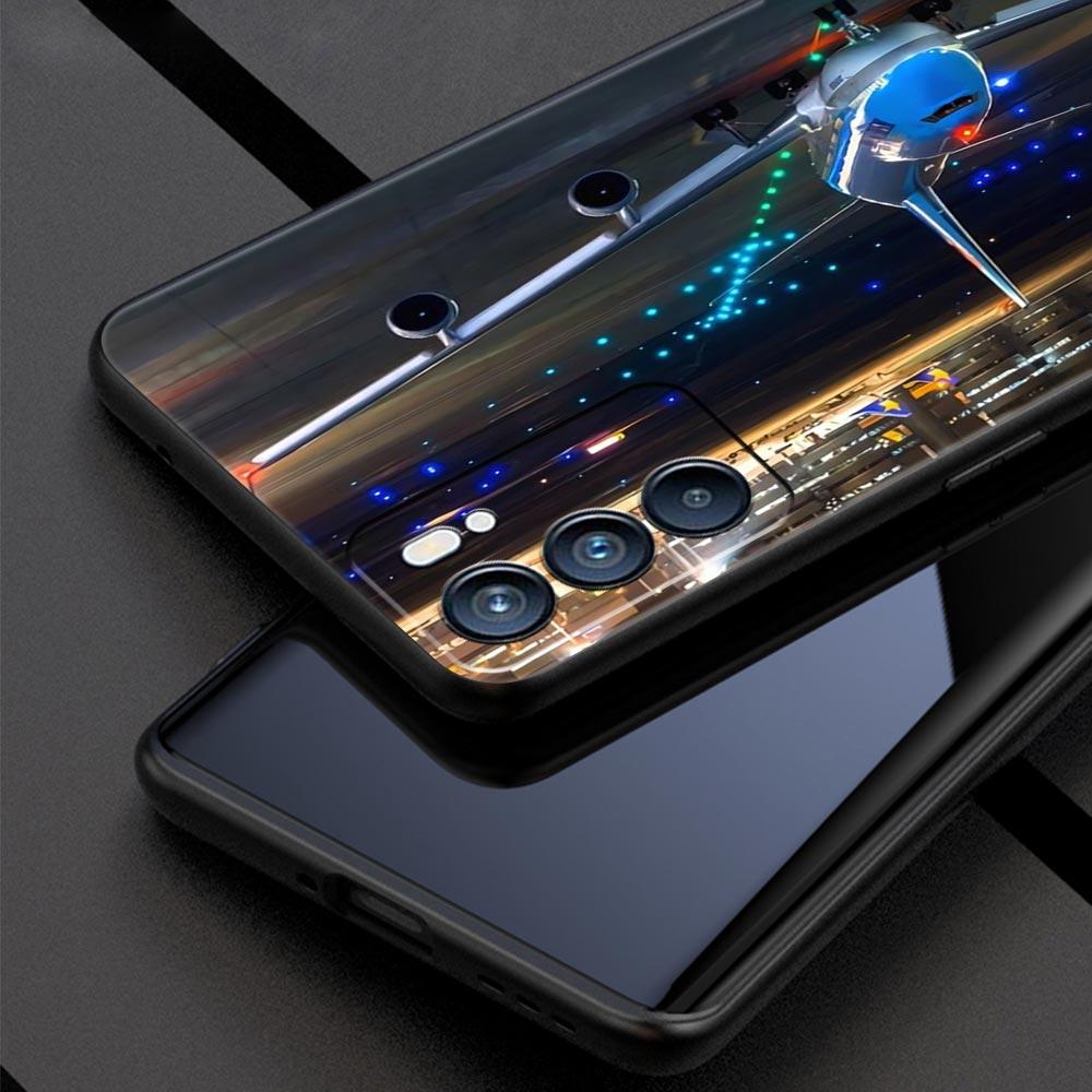 Travel-Nspired Airplane Route Phone Case For Oppo A17 A31 A54 A57 A78 A79 A98 Find X5 X6 Reno 6 7 8 10 11 12 13 F Pro Soft TPU