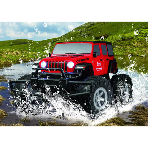 JOEZEN DIRTMAX 1/18 Scale Radio Control Jeep Wrangler Rubicon JRVT116-RD Red