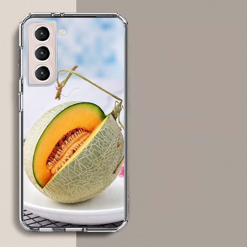 

Summer Cool Fresh Melon Phone Case For Samsung Galaxy S25 Edge S24 S23 FE S21 S20 S10 Plus S22 S26 Ultra Cover Clear Cases TPU C Samsung S23 Ultra