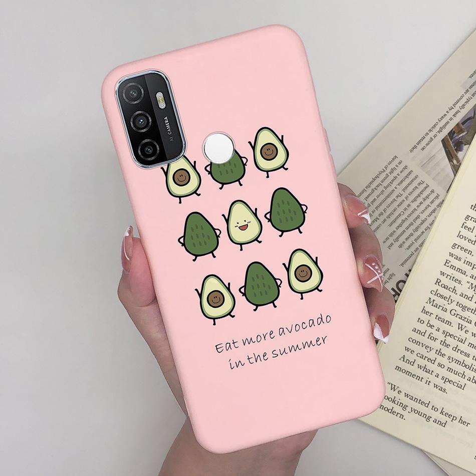 For OPPO A53S 2020 Case Cartoon Coque Heart Painted Silicone Phone Back Cover For Oppo A53s A 53s A53 S Oppoa53 2020 Shell Case