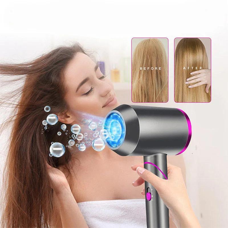 Household And Travel Protable Foldable Hair Dryer Lightweight Negative Ionic High Speed Hair Blow Dryer