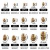 300pcs Threaded Insert M2 M2.5 for M3 M5 for M6 Insert Nut Brass Threaded Bushings Internal Thread Knurled Nuts Tools Parts