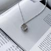 Серебряное колье с фианитами, вес изделия 3,32 гр (2159957)