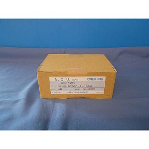 Kobayashi Create Electrocardiogram Paper, 10 Rolls, 20m, FQW50-2-100 K, FQW50-2-100(K)