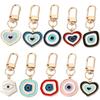 Key Ring Boho Jewelry Handbag Charms Evil Eye Keychain Irregular Heart Keyring Blue Eye  Key Chain
