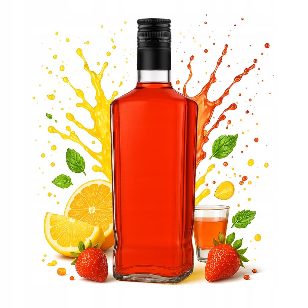 5X Butelka Jack Walker 1000Ml + Zakrętka Na Bimber Whisky Rum Pojemniki 1 L